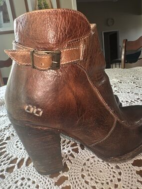 BED|STU Isla Dark Brown Leather Buckle Ankle Boots (shoe 18)